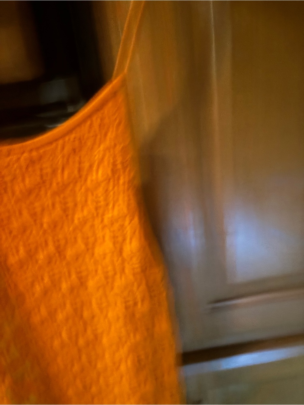 Alice + Olivia Vibrant Orange Cable-Knit Midi sweater Dress - Picture 4 of 5